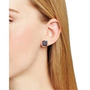 Kate Spade Multi Glitter Small Square Studs